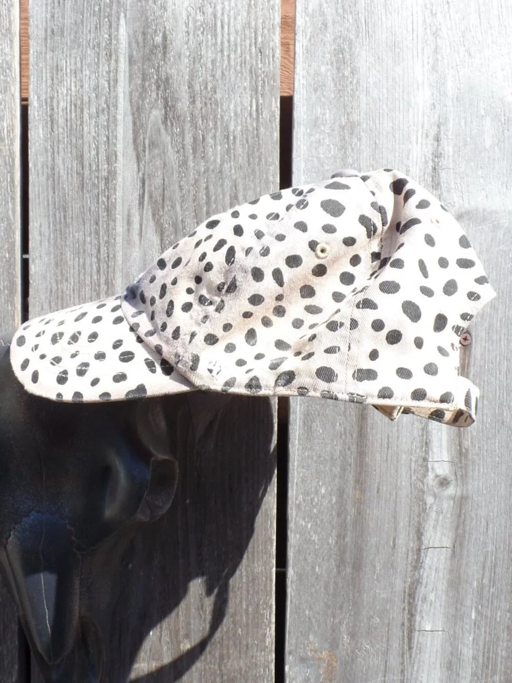 DODGERS Upcycled leopard Distressed Cap